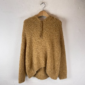 SANDRO boocle knit hoodie