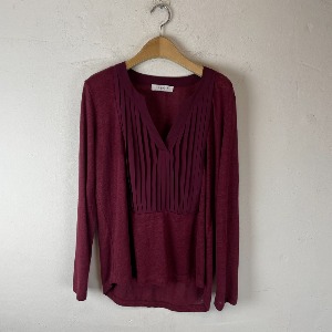 SANDRO linen knit blouse